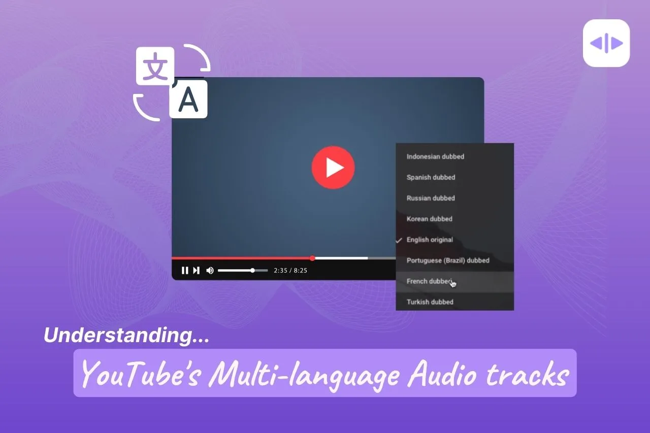 What is YouTube Multilanguage Audio Track Feature  Dubverseai