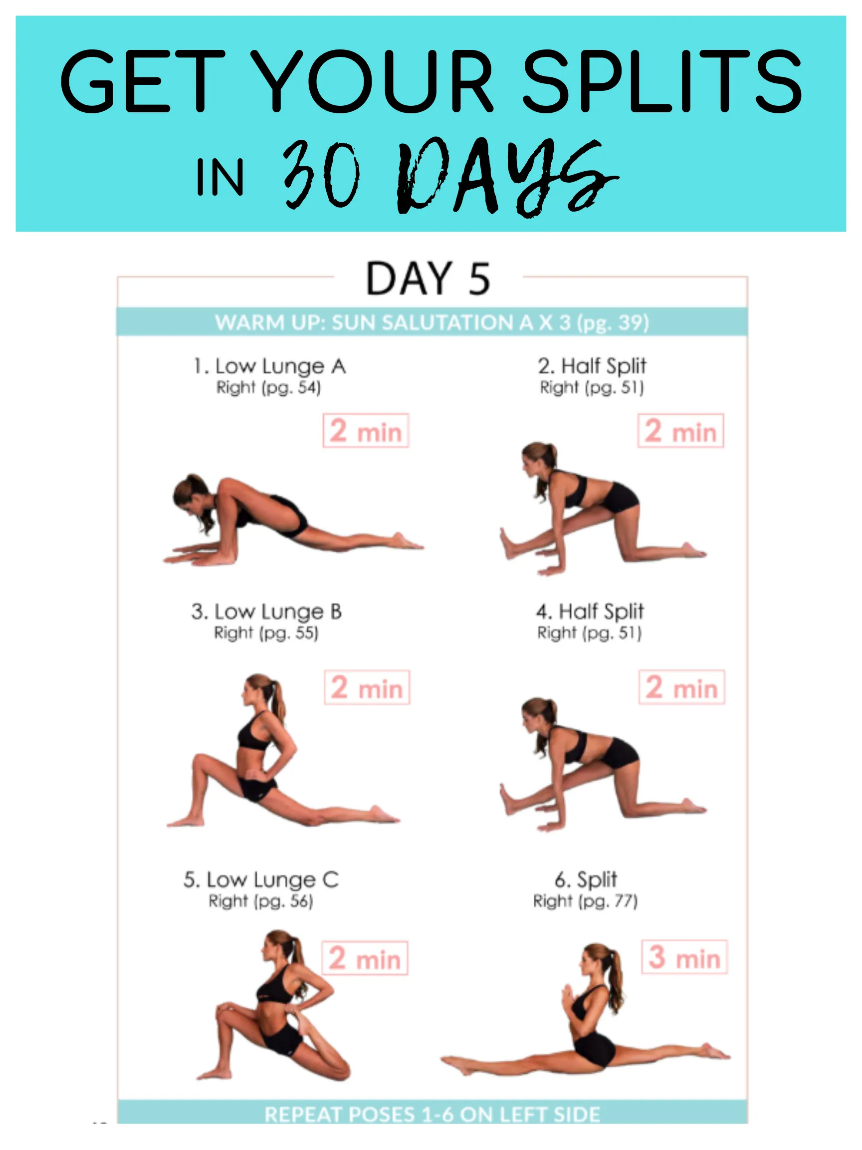 EBOOK Split stretches created by Yoga_ky yoga 30 Day Split Guide That 