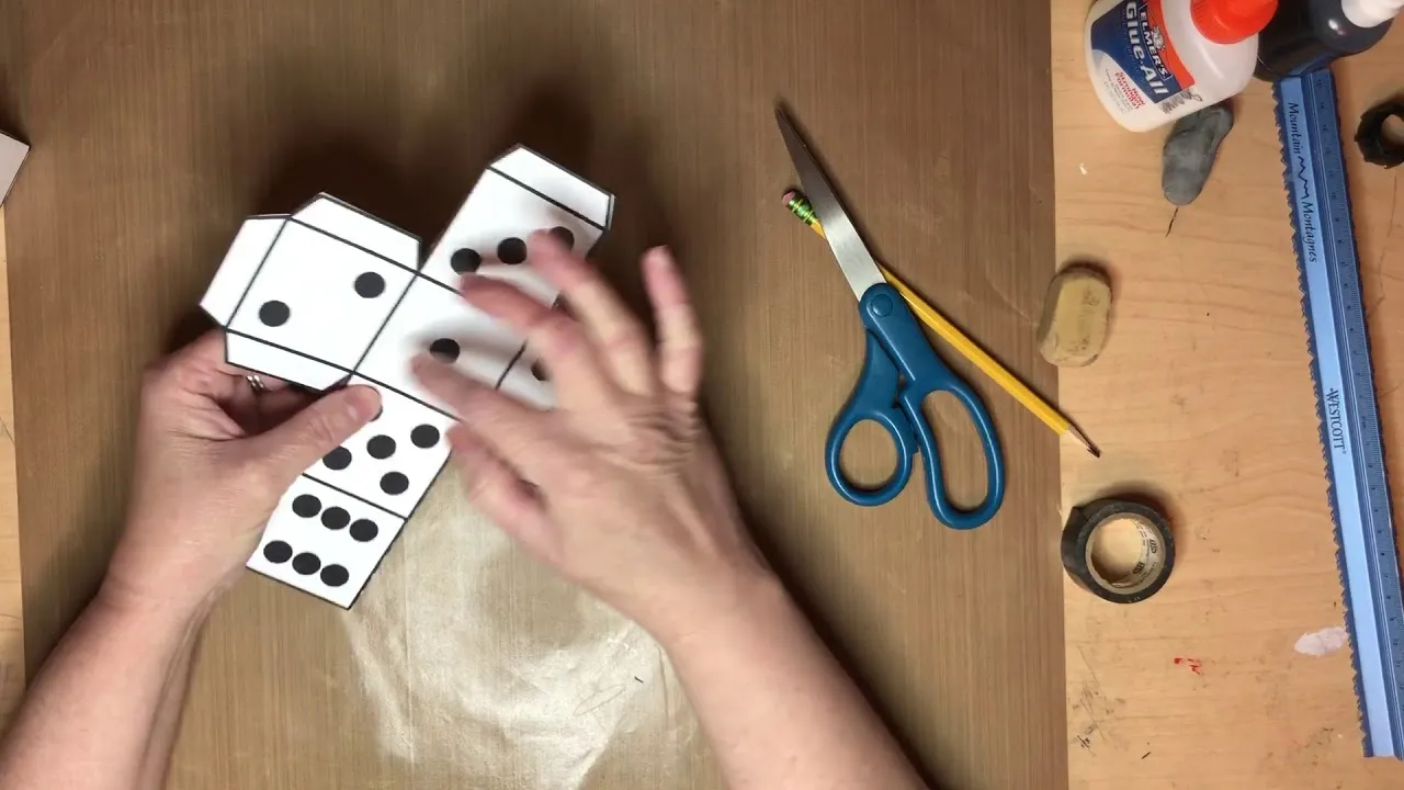 How to make a paper dice  YouTube