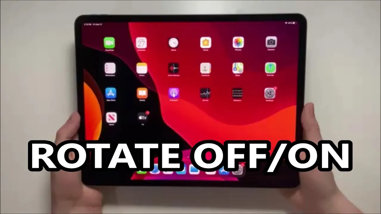 How to Rotate iPad Pro Screen  Lock Orientation  YouTube