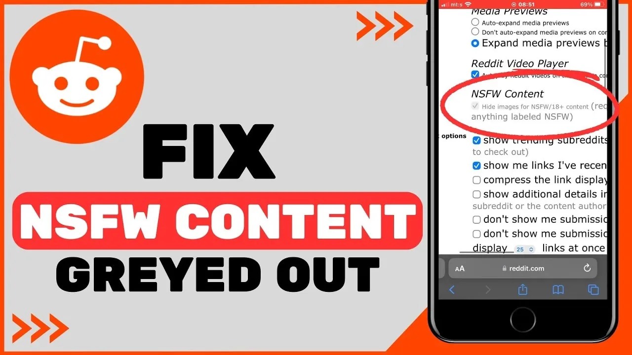 How To Fix NSFW Content Greyed Out In Reddit  YouTube