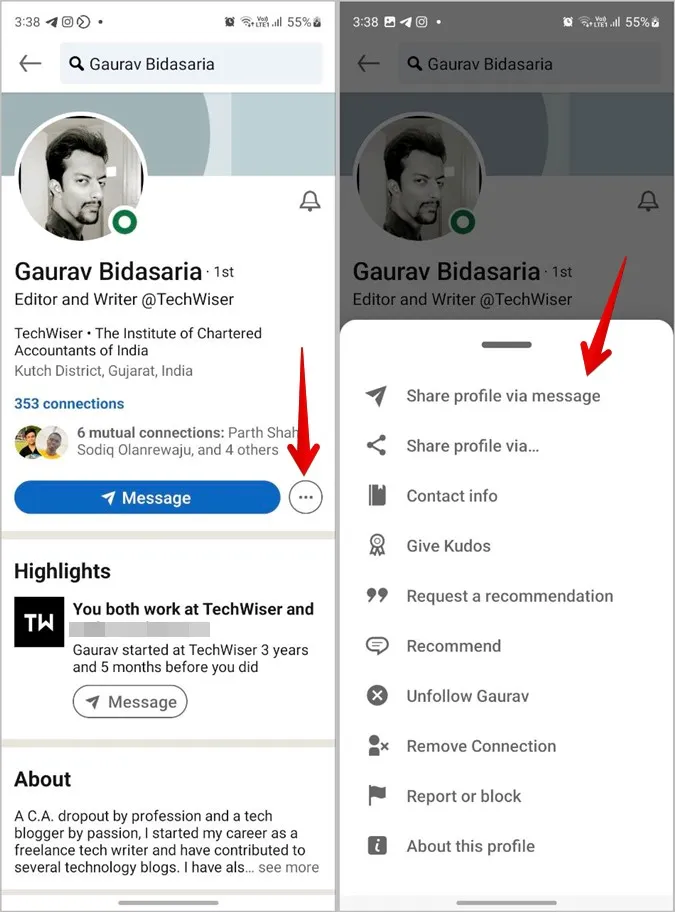 Finding and Sharing Your LinkedIn Profile Link