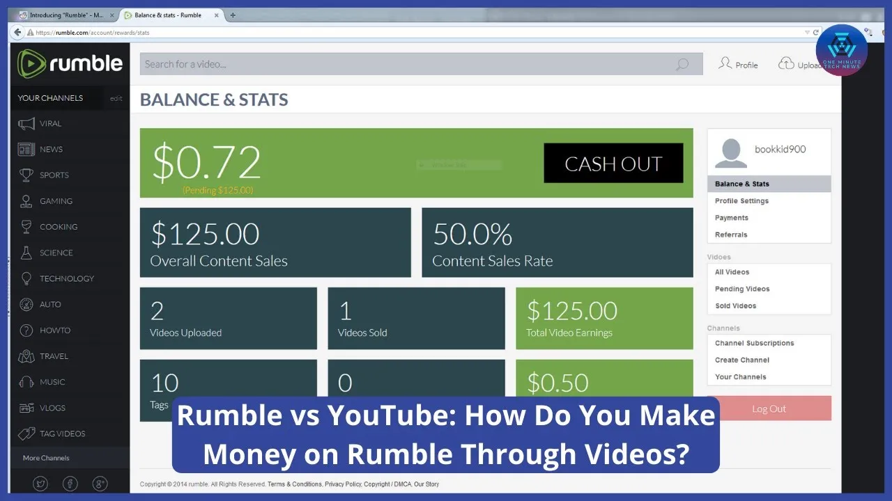 Rumble vs YouTube How Do You Make Money on Rumble Through Videos 