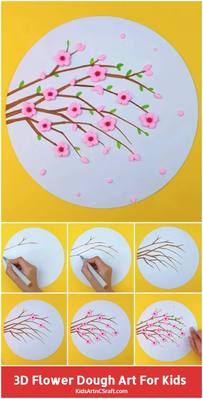 How to Make Dough Flowers Step by Step