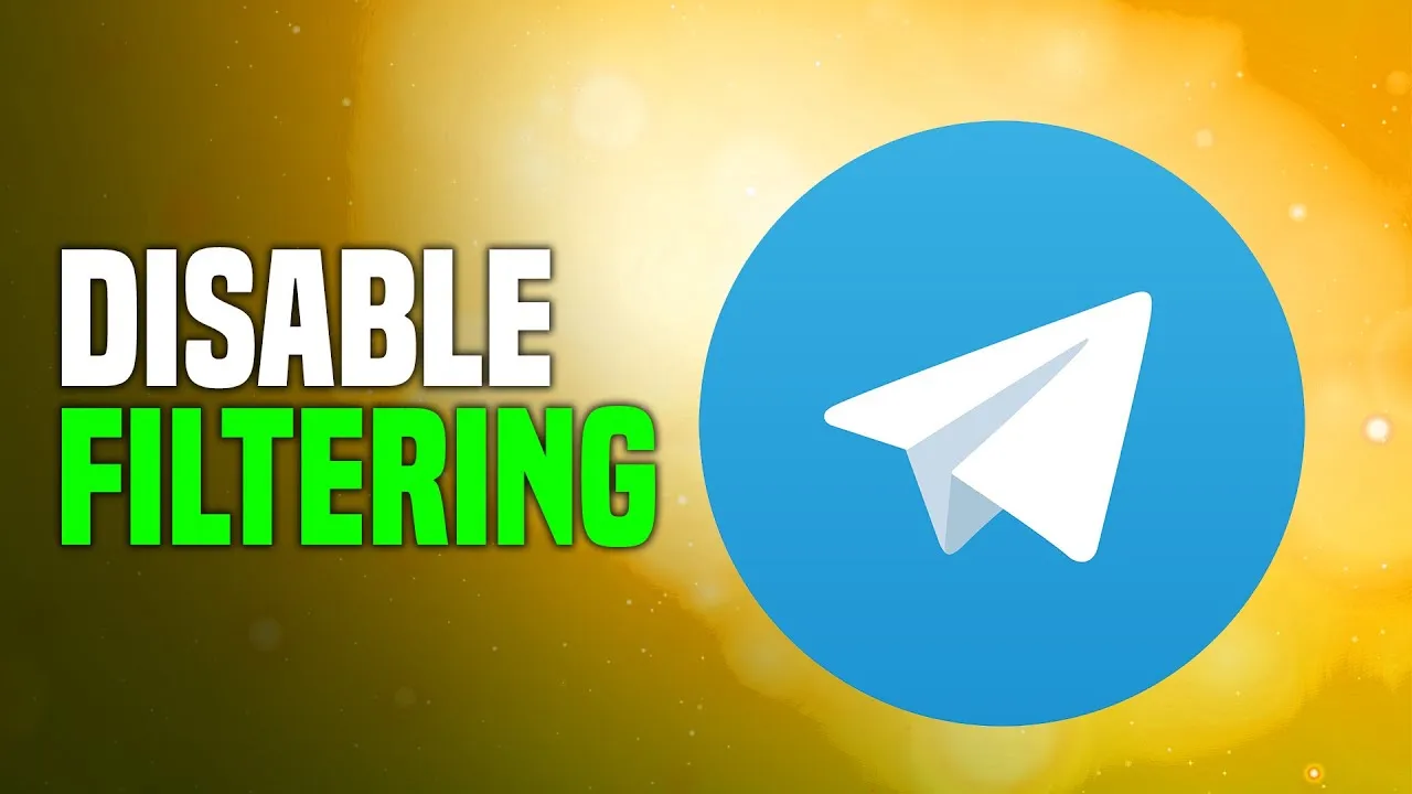 How To Disable Filtering On Telegram EASY  YouTube