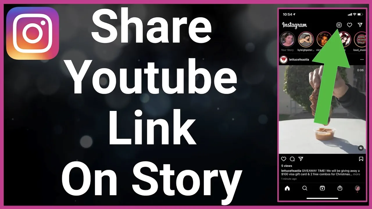 How To Share YouTube Video Link On Instagram Story  YouTube