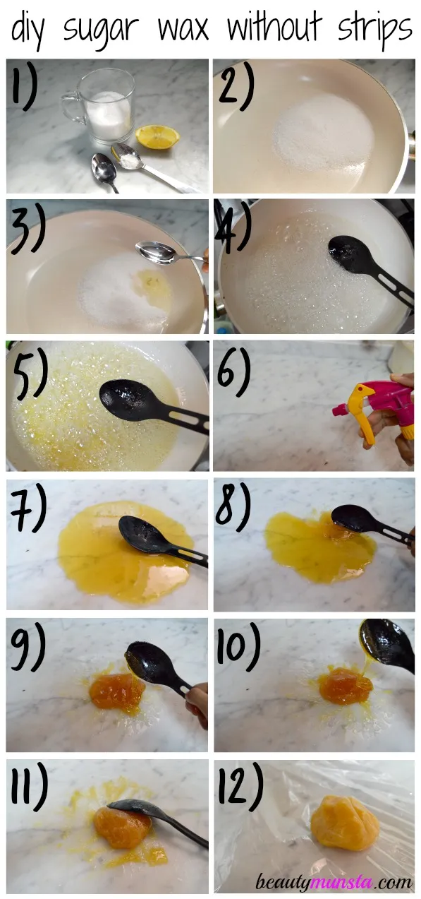 DIY Sugar Wax Recipe without Strips  beautymunsta