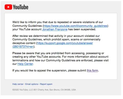 Why Was the Bell Life Banned from YouTube