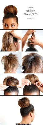 Easy Sock Bun Hairstyle Tutorial
