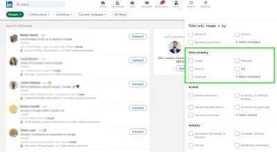 How to Search for and Connect with Past Employees on LinkedIn