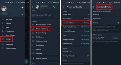 How to Hide Last Seen and Online Status on Telegram