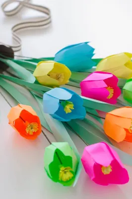 Creating a Beautiful Paper Tulip Through DIY Craft