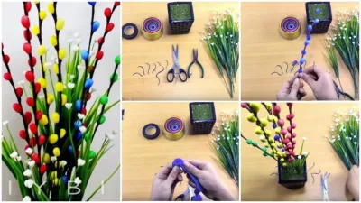 Creative DIY Craft for Making Stocking Flowers