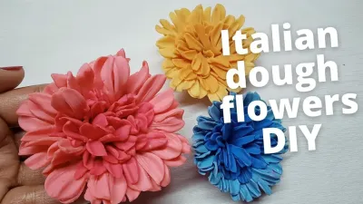 DIY Italian Dough Flowers Tutorials on Dailymotion