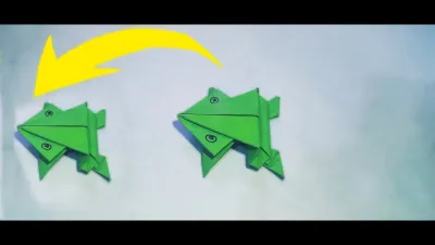 Making a Jumping Frog with Paper Fun DIY on Dailymotion