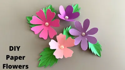 Easy Paper Flowers for Cards