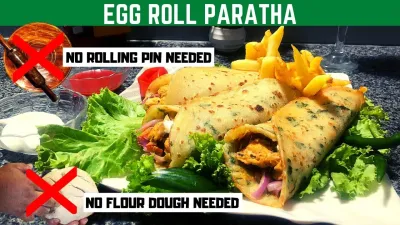 Easy Guide to Making Roll Paratha with Cooking Video