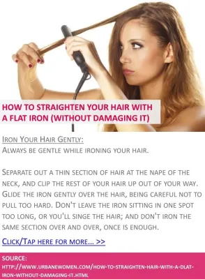 How to Use a Straightener Without Damaging Hair