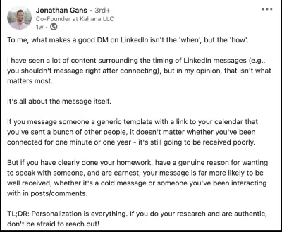 Crafting Cold Messages on LinkedIn to Land Internships or Jobs