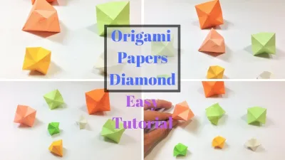 Simple Craft Tutorial to Make a Paper Diamond