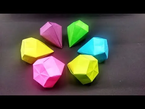 Origami Diamond Simple Easy by Yakomoga YouTube