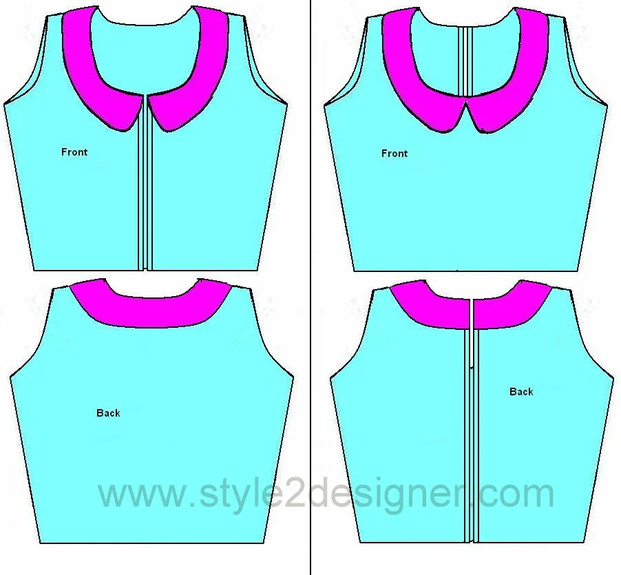 Peter Pan Collar Cutting Sewing Step by Step