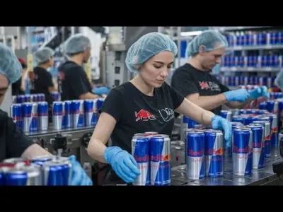 How Red Bull Is Made: Behind-the-Scenes on Dailymotion