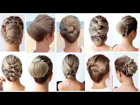  10 Easy UPDO Hairstyles Tutorial  Hairstyle Transformations  YouTube
