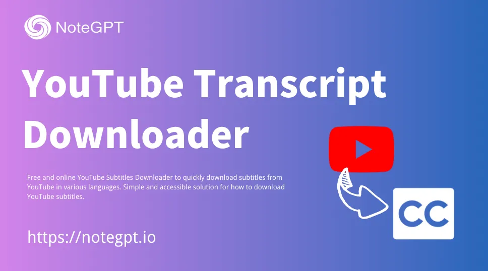 YouTube Transcript Downloader  Free Online