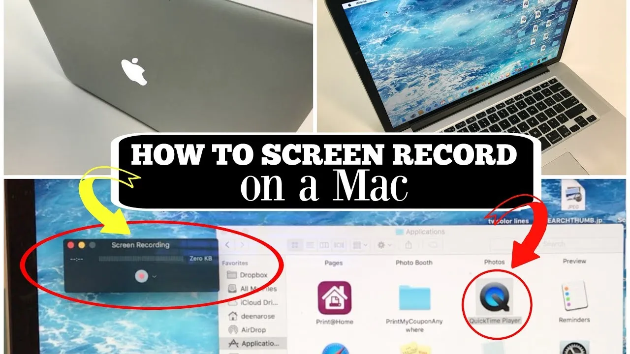 HOW TO SCREEN RECORD ON A MAC  YouTube