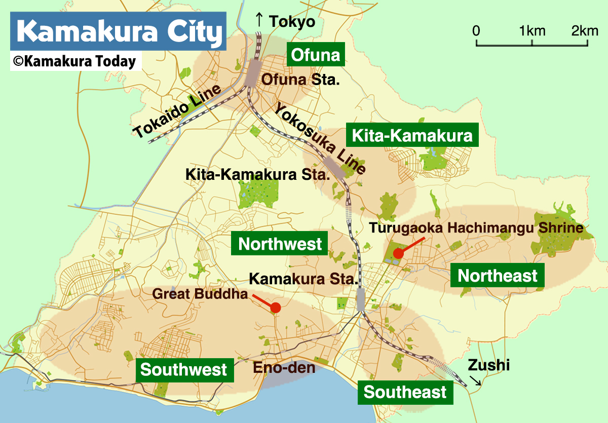 Top Tourist Attraction and Places Map of Kamakura Japan – Tourist