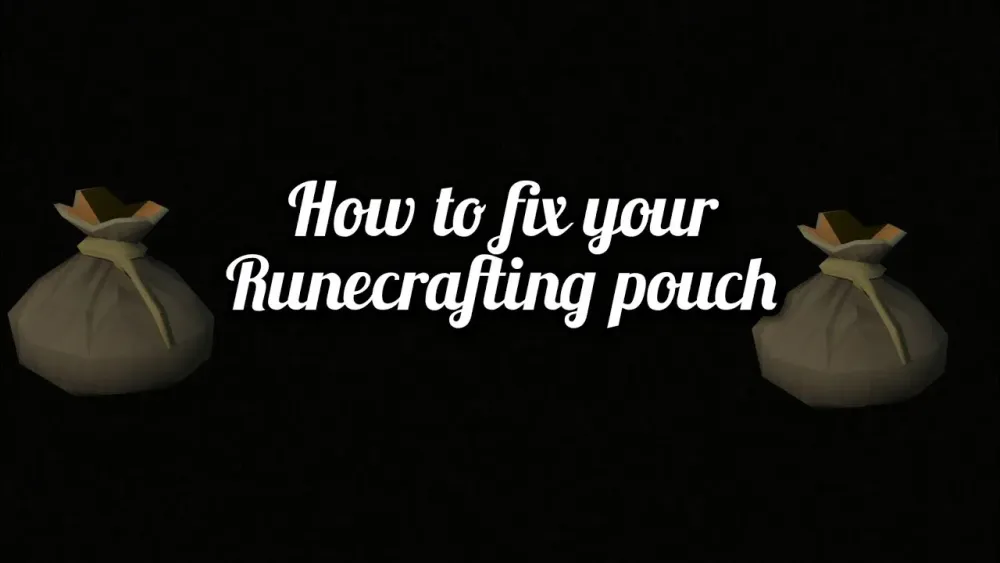 How to fix your runecrafting pouch in RuneScape osrs  YouTube