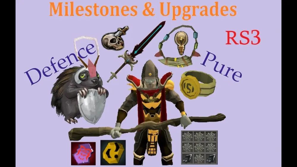 Milestones and Upgrades Runescape 3 Defence Pure Account Progress 