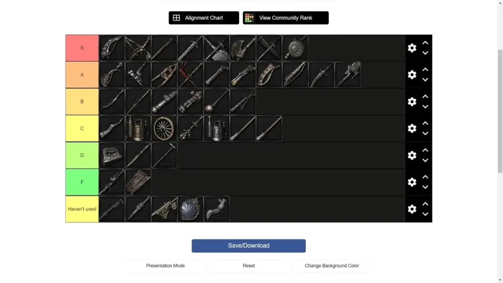 Osrs weapon tier list