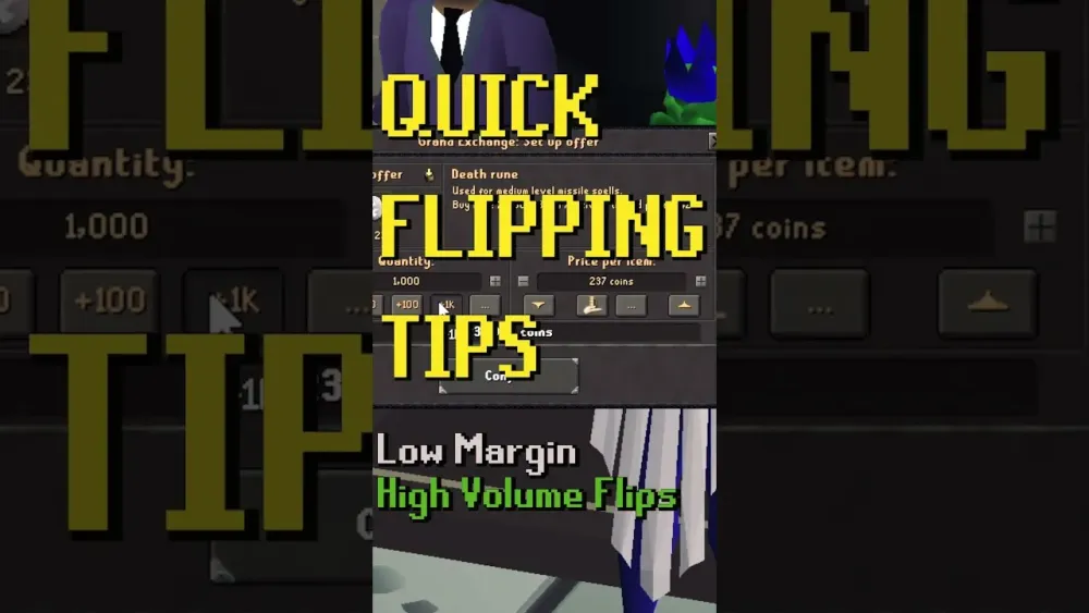 OSRS Flipping Tips High Volume Low Margin Items  Low Risk F2P 