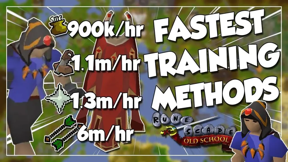 The FASTEST Training Methods For Every Skill  OSRS Exphr Speedrun 