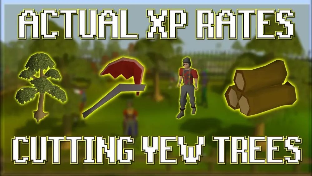 Actual XP Rates For Cutting Yew Trees in OSRS  YouTube