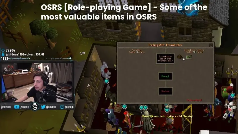 OSRS Roleplaying Game  Some of the most valuable items in OSRS