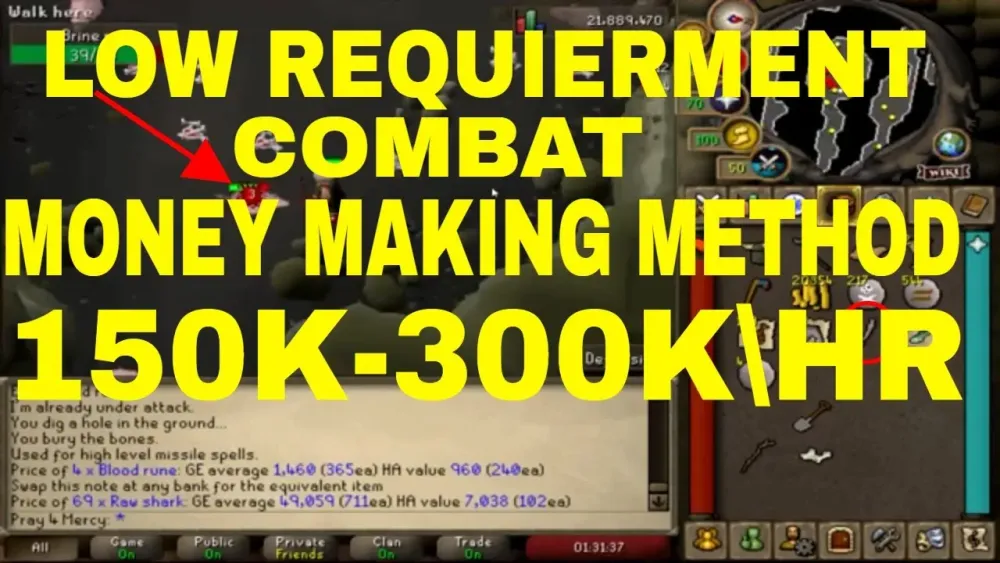 OSRS EASY Combat money making method 2019  YouTube