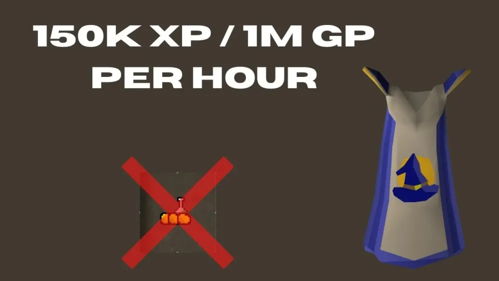 Best AFK Magic Training Method in OSRS  500k1m GP Profit Per Hour 