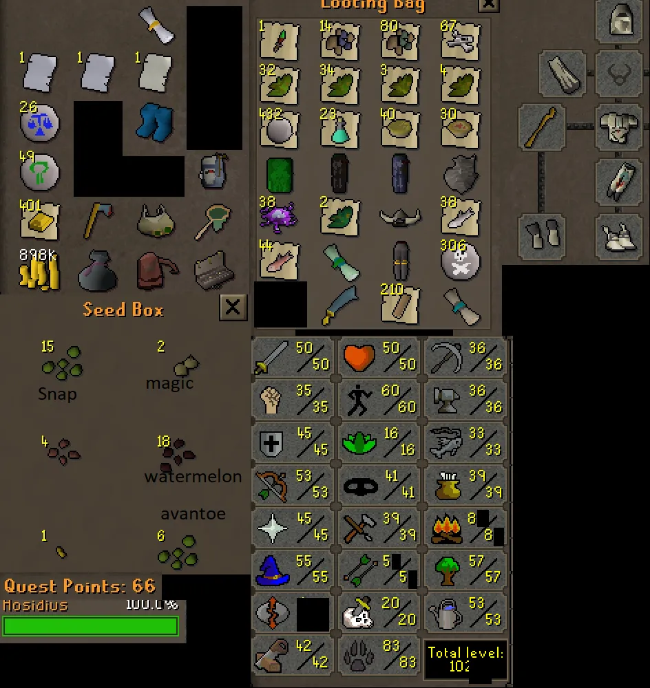 Amazing starter Ultimate Ironman  Trusted  Sell  Trade Game Items 