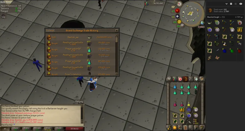 Understanding the Current Price of the Basilisk Jaw in OSRS