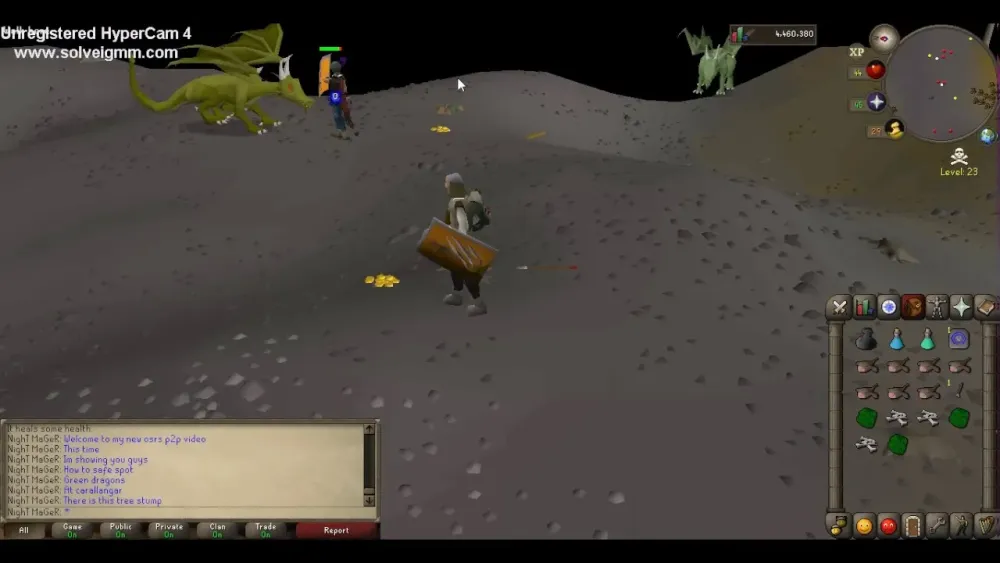OSRS How to safe spot green dragons P2P  YouTube