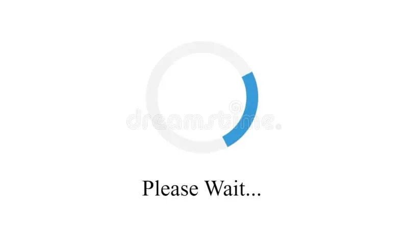 Loading Please Wait Loopable Animation Stock Video  Video of blue 