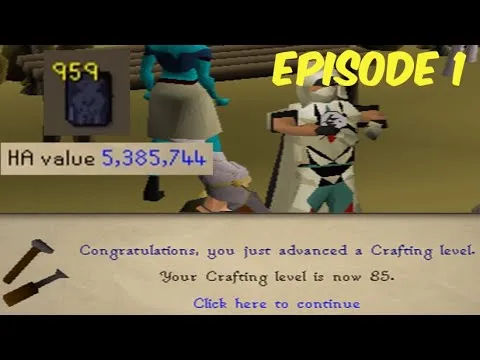 OSRS Ironman Episode 1 85 Crafting  YouTube