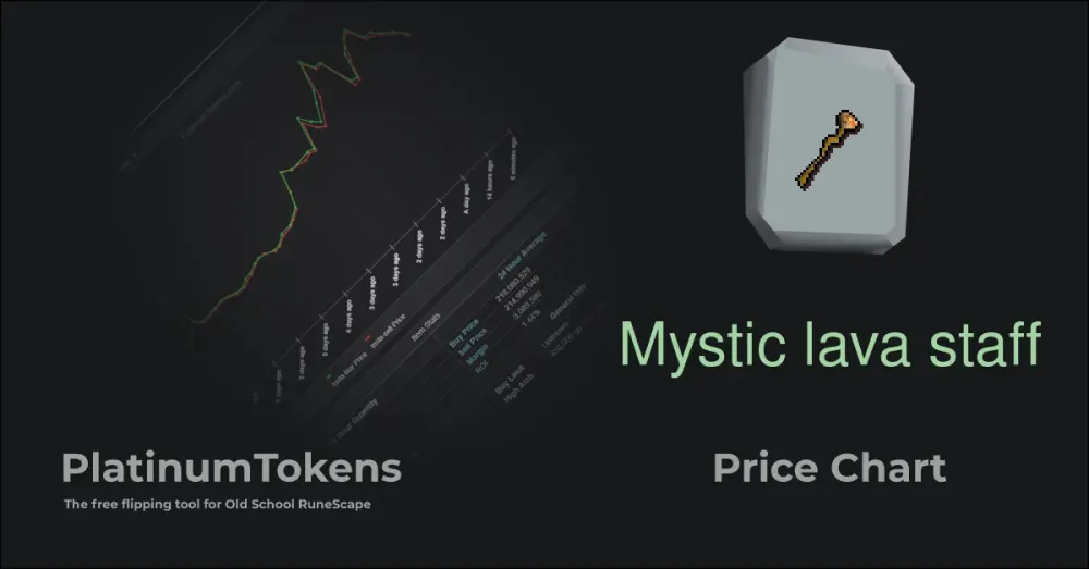 Mystic lava staff  Platinum Tokens