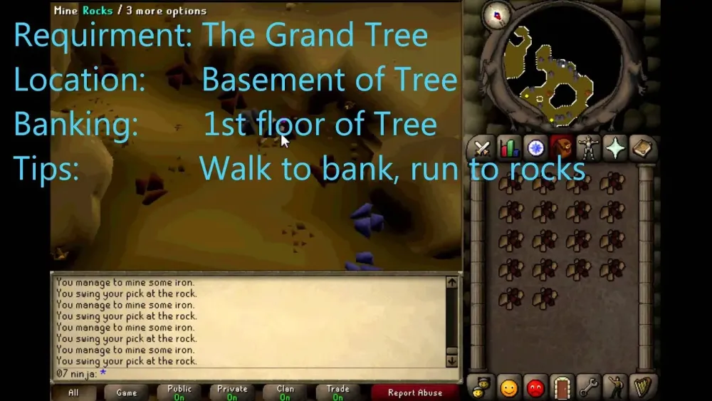 Exploring Iron Ore Locations Near Banks in OSRS