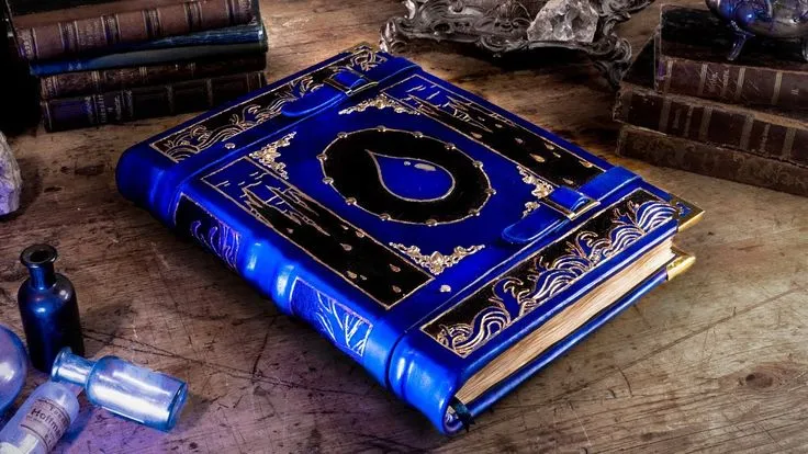 Making a HEAVY Spellbook with REAL Leather Tome of Water  YouTube 