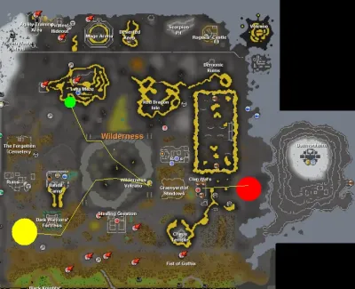 Discovering Green Dragon Locations in OSRS