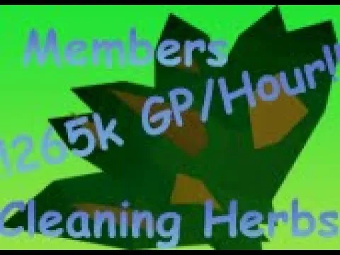 Cleaning Grimy Herbs  265k gphour  OSRS  YouTube